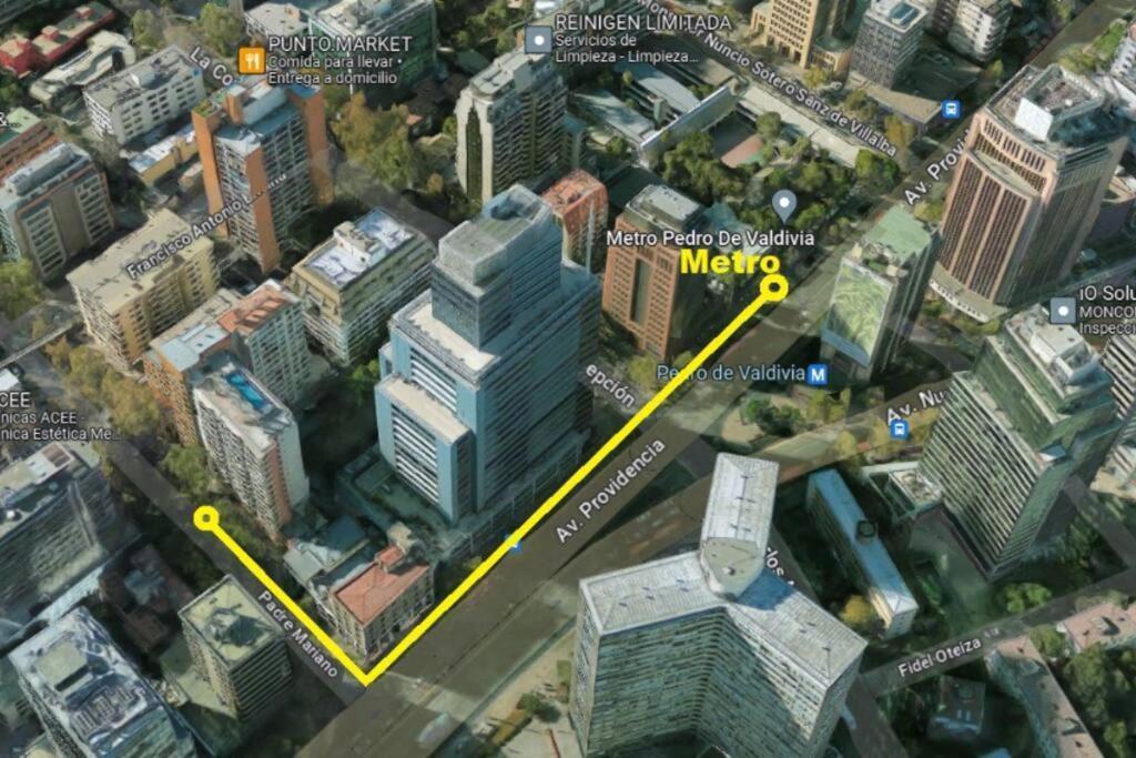 Providencia A Pasos Del Metro Pedro De Valdivia Apartment Santiago Luaran gambar